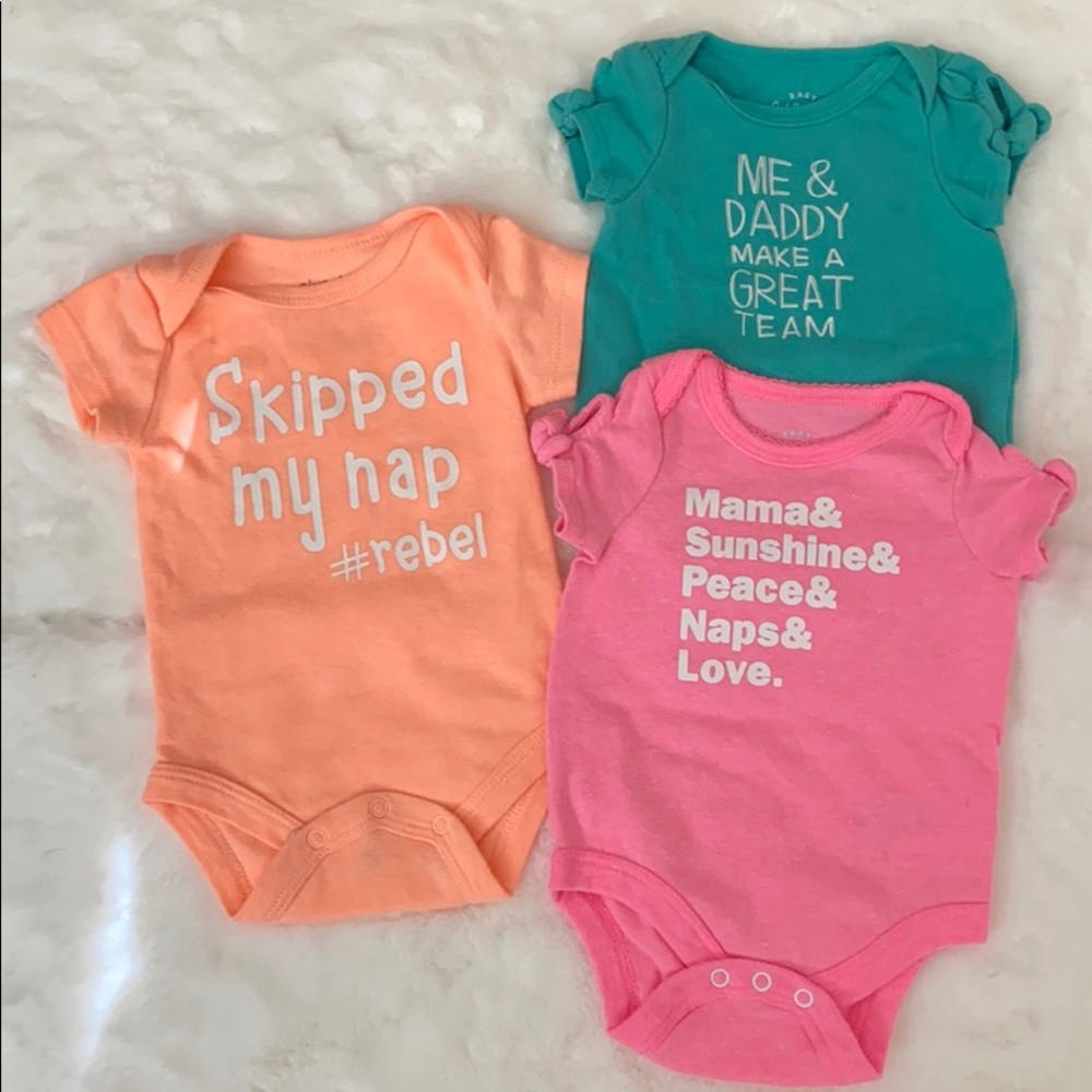 Onsies 2 Cat & Jack & 1 Okie Dokie